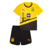 Dječji Nogometni Dres Borussia Dortmund Domaci 2023-24 Kratak Rukav (+ Kratke hlače)